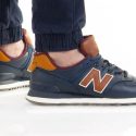 נעלי סניקרס ניו באלאנס לגברים New Balance ML574 - כחול כההחום
