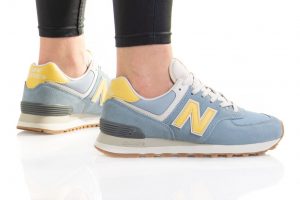 נעלי סניקרס ניו באלאנס לנשים New Balance WL574 - כחול/צהוב