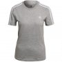 חולצת אימון אדידס לנשים Adidas adidas Essentials Slim - אפורכסף