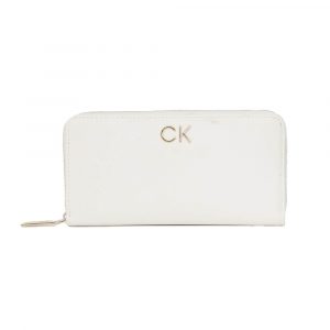 ארנק קלווין קליין לנשים Calvin Klein Wallet - לבן/זהב