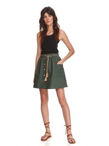 חצאית מיני טופ סיקרט לנשים TOP SECRET MHF - ירוק