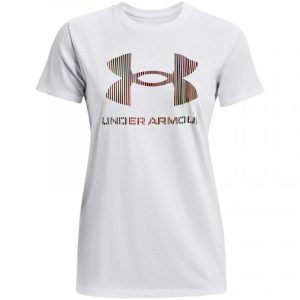 חולצת T אנדר ארמור לנשים Under Armour Armor Live Sportstyle Graphic SSC - לבן