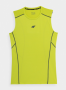 חולצת אימון פור אף לגברים 4F QUICK-DRYING SLIM RUNNING - צהוב