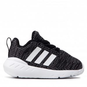 נעלי סניקרס אדידס לילדים Adidas SWIFT RUN 22 EL - שחור/לבן/אפור