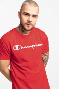 חולצת T צ'מפיון לגברים Champion Crewneck T Shirt - אדום