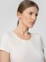 חולצת טי שירט פור אף לנשים 4F  T-SHIRT  PRINT - לבן