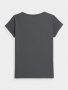 חולצת טי שירט פור אף לנשים 4F T-SHIRT REGULAR - אפור כהה
