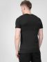 חולצת T פור אף לגברים 4F MEN'S ORGANIC COTTON REGULAR T-SHIRT - שחור