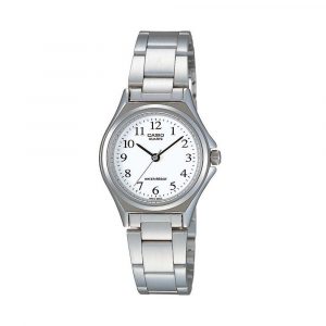 שעון קסיו לנשים CASIO Watch - לבן/כסף