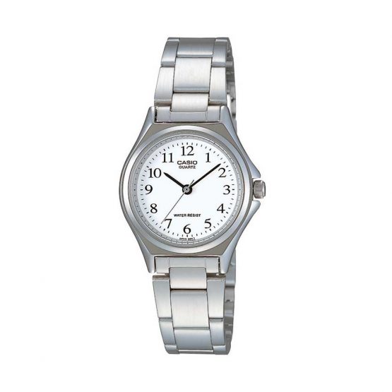 שעון קסיו לנשים CASIO LTP1128A-7B - לבן/כסף