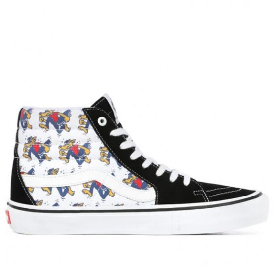נעלי סניקרס ואנס לנשים Vans Skate Wolf Sk8 Hi - שחור