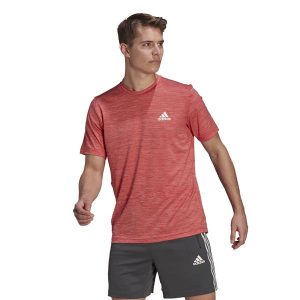 חולצת טי שירט אדידס לגברים Adidas AEROREADY - אדום