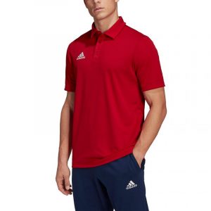 חולצת פולו אדידס לגברים Adidas Entrada 22 Polo - אדום