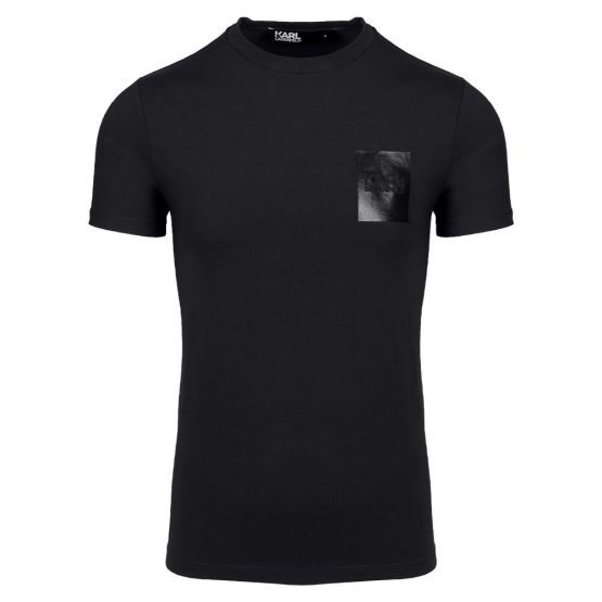 חולצת טי שירט קרל לגרפלד לגברים Karl Lagerfeld T-Shirt - שחור