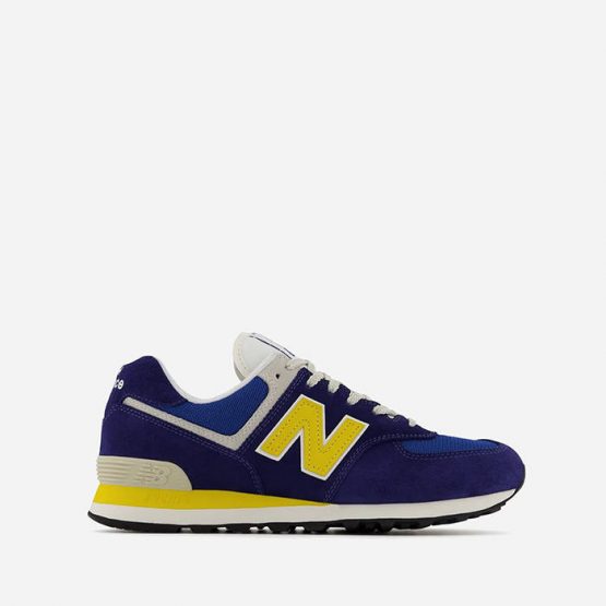 נעלי סניקרס ניו באלאנס לגברים New Balance ML574 - כחול כההצהוב