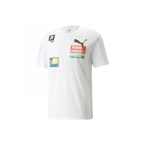 חולצת T פומה לגברים PUMA Brand Love Multipl - לבן