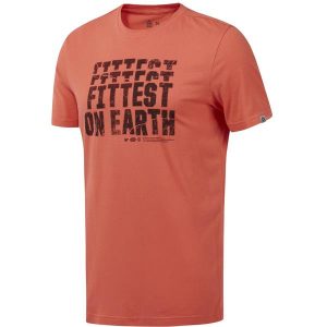 חולצת T ריבוק לגברים Reebok RC FITTEST ON EARTH - כתום