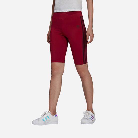 טייץ אדידס לנשים Adidas Originals  Short Tights - אדום כהה