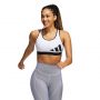טופ וחולצת קרופ אדידס לנשים Adidas Sport Bra Believe This Medium Support Black - לבן