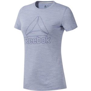 חולצת T ריבוק לנשים Reebok TE MARBLE LOGO TEE - כחול