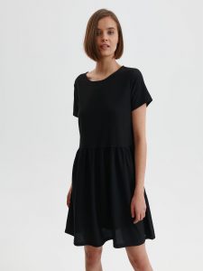 שמלה קצרה טופ סיקרט לנשים TOP SECRET DRESS - שחור