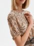 שמלה קצרה טופ סיקרט לנשים TOP SECRET DRESS - בז'