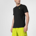 חולצת אימון פור אף לגברים 4F DRY-FIT TRAINING SHIRT - שחור/צהוב