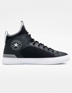 נעלי סניקרס קונברס לגברים Converse Chuck Taylor All Star Ultra Leather  - שחור/אפור