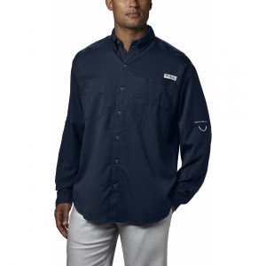 חולצה מכופתרת קולומביה לגברים Columbia TAMIAMI - שחור/כחול