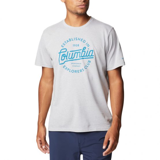 חולצת טי שירט קולומביה לגברים Columbia BLUFF MESA GRPH - אפור בהיר