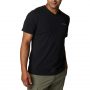 חולצת T קולומביה לגברים Columbia SUN TREK V-NECK - שחור