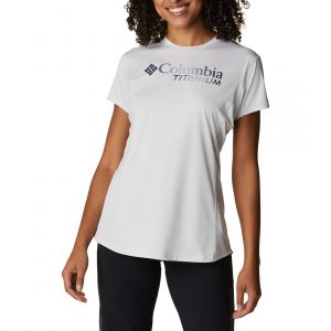 חולצת T קולומביה לנשים Columbia TITAN PASS - אפור