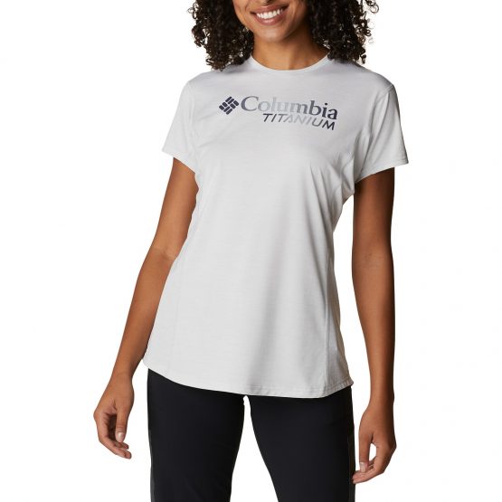 חולצת טי שירט קולומביה לנשים Columbia TITAN PASS - אפור