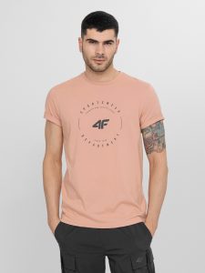 חולצת T פור אף לגברים 4F TSHIRT - אפרסק