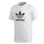 חולצת T אדידס לגברים Adidas Originals Trefoil T-shirt - לבן/שחור