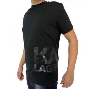 חולצת T קרל לגרפלד לגברים Karl Lagerfeld Men's T-Shirt - שחור