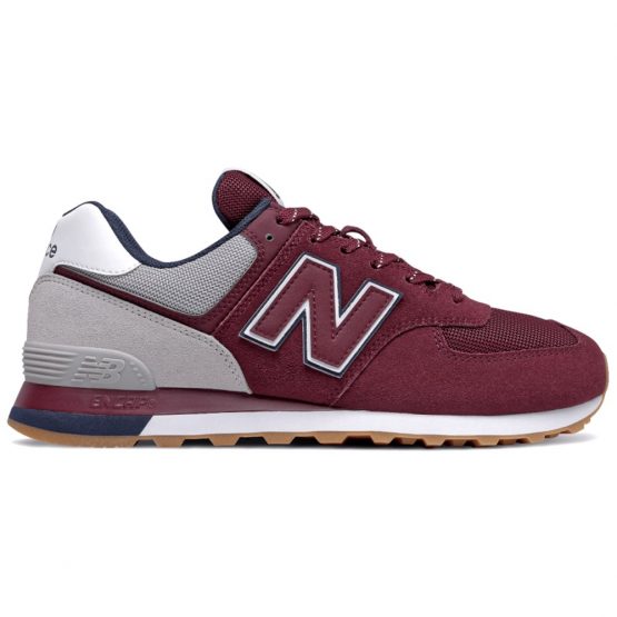 נעלי סניקרס ניו באלאנס לגברים New Balance ML574 - בורדו