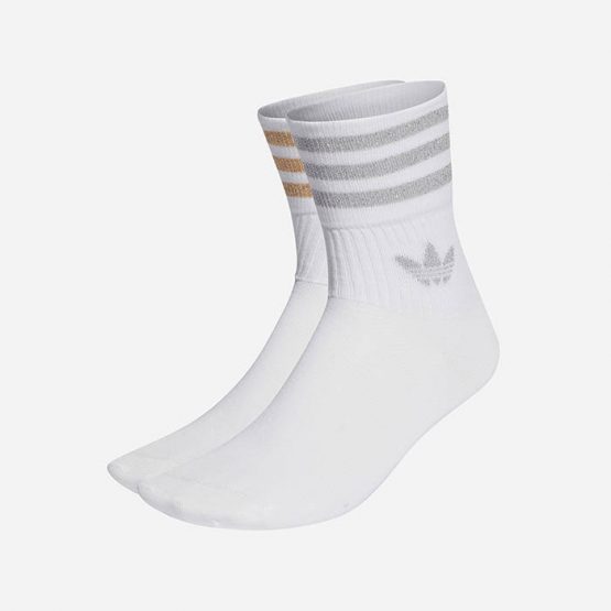 גרב אדידס לגברים Adidas Originals High Socks 2 Pairs - לבן חלקי