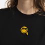 חולצת T קרל לגרפלד לנשים Karl Lagerfeld x Smiley - שחור