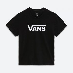 חולצת T ואנס לנשים Vans Flying V Crew - שחור