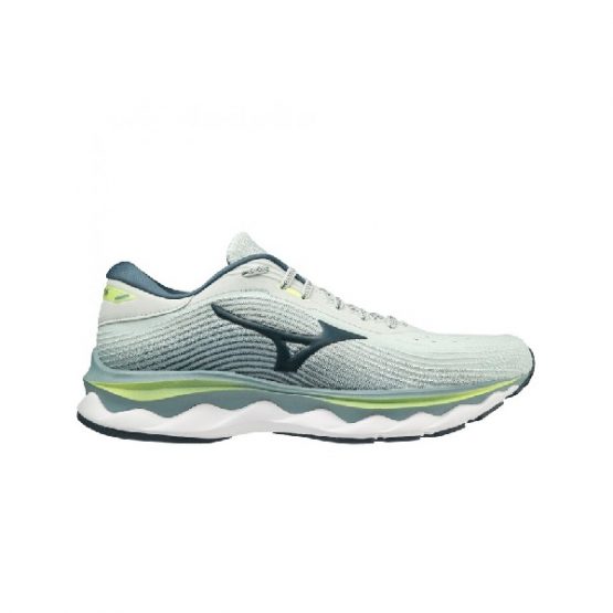 נעלי ריצה מיזונו לגברים Mizuno Wave Sky 5 - אפור/טורקיז