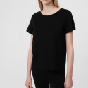 חולצת טי שירט פור אף לנשים 4F  PLAIN T-SHIRT - שחור