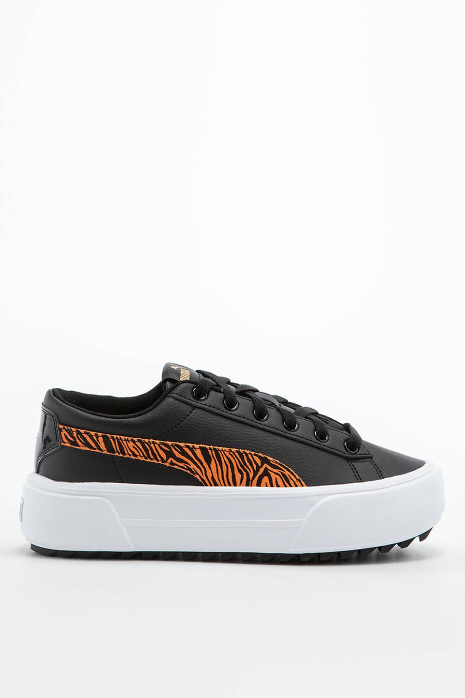 נעלי סניקרס פומה לנשים PUMA Kaia Platform Tiger - שחור/כתום