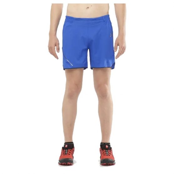 מכנס ספורט סלומון לגברים Salomon Sense 6 Shorts No Liner - כחול