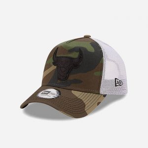 כובע ניו ארה לגברים New Era NBA Camo 940 Bulls - ירוק צבאי