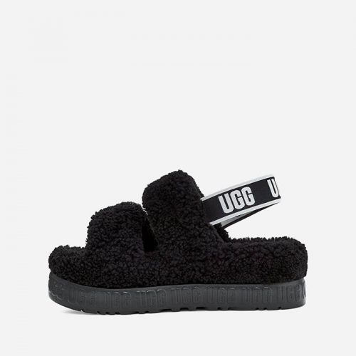 black ugg fluffita