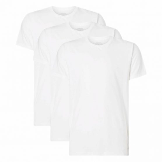 חולצת T קלווין קליין לגברים Calvin Klein 3pack Crew-neck T-Shirt  - לבן
