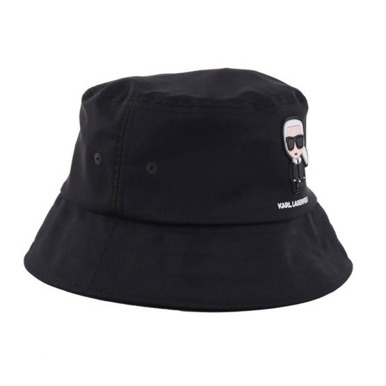 כובע קרל לגרפלד לגברים Karl Lagerfeld Hats - שחור הדפס