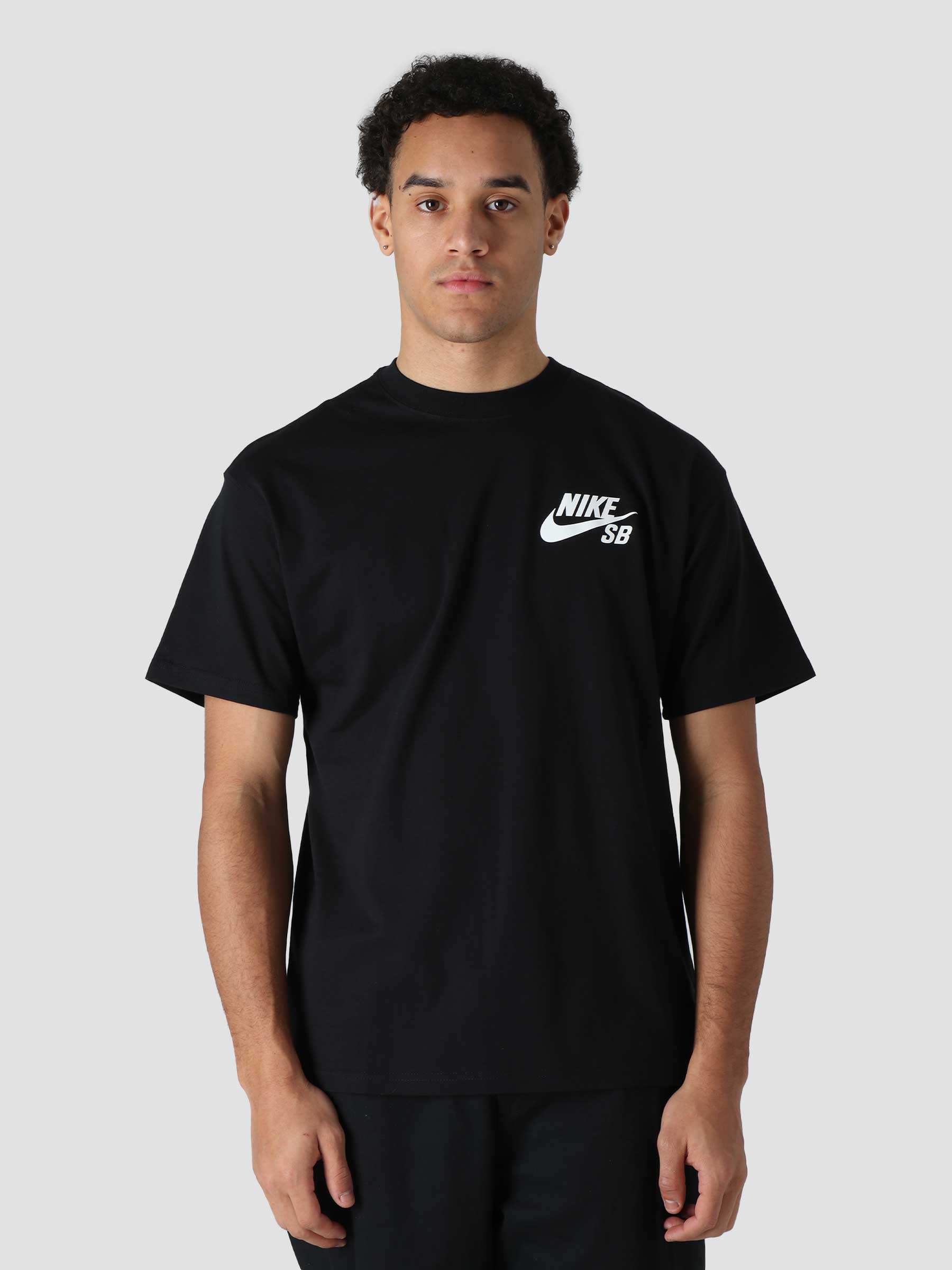חולצת T נייק לגברים Nike SB Logo Skate T-Shirt - שחור