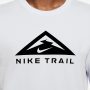 חולצת T נייק לגברים Nike Trail Dri-Fit T-shirt - לבן/שחור